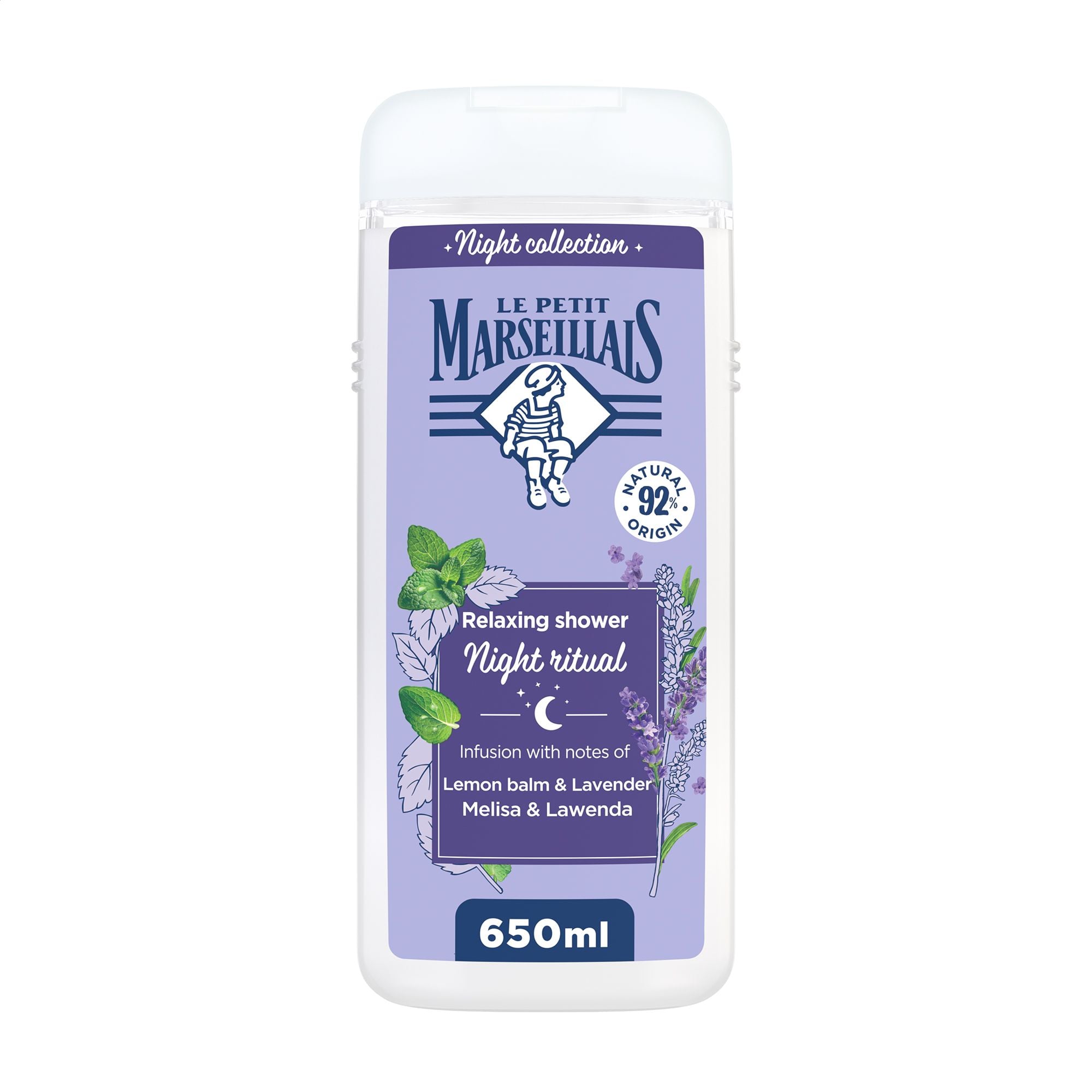 Гель для душу Le Petit Marseillais Relaxing Shower Меліса та лаванда, 650 мл